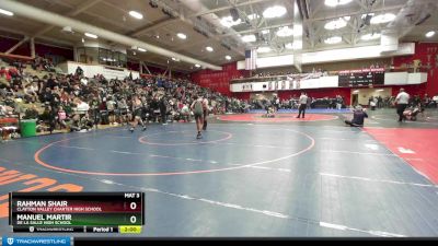 122 lbs Champ. Round 3 - Manuel Martir, De La Salle High School vs Rahman Shair, Clayton Valley Charter High School