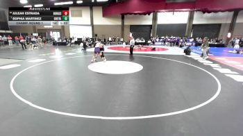 155 lbs Champ. Round 1 - Sophia Martinez, Fort Worth Chisholm Trail vs Juleah Estrada, El Paso Burges