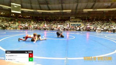 58 lbs Round Of 64 - Kessiah Liechti, Nebraska Boyz vs Kopelan Kirby, Tahlequah Wrestling Club