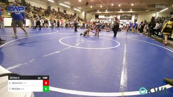 96 lbs Rr Rnd 4 - Carson Bowline, Coweta Tiger Wrestling vs Trevor McGee, Vinita Kids Wrestling