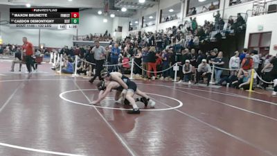 132 lbs Consi Of 8 #1 - Maxon Brunette, Franklin County vs Caedon Demontigny, Scituate