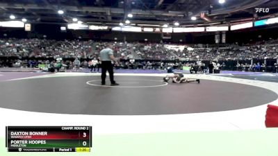 138 lbs Champ. Round 2 - Porter Hoopes, Middleton vs Daxton Bonner, Wasatch Utah