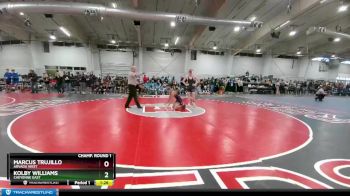 126 lbs Champ. Round 1 - Marcus Trujillo, Arvada West vs Kolby Williams, Cheyenne East
