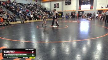 N-7 lbs Cons. Round 1 - Karver Valline Stoeffler, Mustang Wrestling Club vs Kysen Sines, Sigourney- Keota