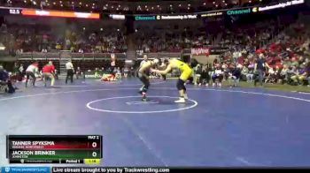 3A-195 lbs Cons. Round 3 - Tanner Spyksma, Waukee Northwest vs Jackson Brinker, Johnston