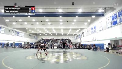 138 lbs Champ. Round 2 - Maysa Brown, Unattached vs Taylor Thompson, Simpson University