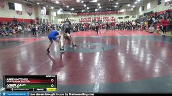 110 lbs Quarterfinal - Aaron Olson, Crass Trained vs Kaden Mitchell, Waukon Indian Wrestling