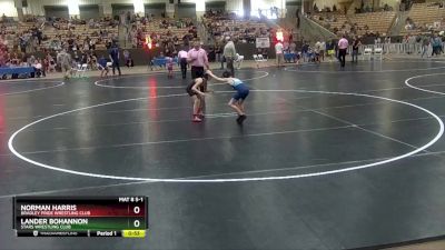 70 lbs Cons. Round 1 - Lander Bohannon, Stars Wrestling Club vs Norman Harris, Bradley Pride Wrestling Club