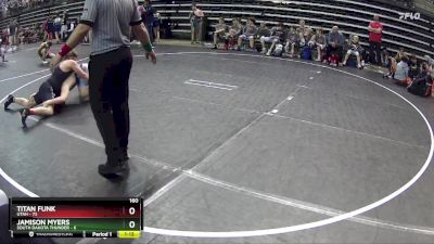 160 lbs Round 3 (6 Team) - Titan Funk, Utah vs Jamison Myers, South Dakota Thunder