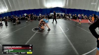 110 lbs Finals (2 Team) - Cane Tharp, Lake WC vs Cameron Koflowitch, Pursuit WC