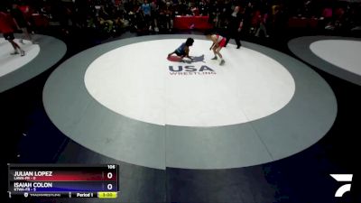 106 lbs Round 1 (16 Team) - Julian Lopez, LAWA-FR vs Isaiah Colon, KTWA-FR