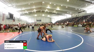 285 lbs Quarterfinal - George Llamas, Montclair vs Ryder Williamson, NM Royalty