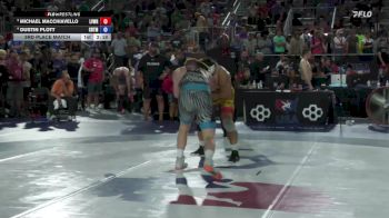 92 lbs 3rd Place Match - Michael Macchiavello, Lehigh Valley Wrestling RTC/ Titan Mercury Wrestling Club (TMWC) vs Dustin Plott, Cowboy RTC/ Titan Mercury Wrestling Club (TMWC)