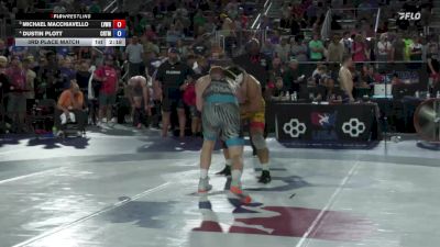 92 lbs 3rd Place Match - Michael Macchiavello, Lehigh Valley Wrestling RTC/ Titan Mercury Wrestling Club (TMWC) vs Dustin Plott, Cowboy RTC/ Titan Mercury Wrestling Club (TMWC)