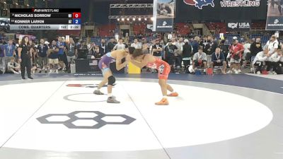 138 lbs Cons. Quarters - Nicholas Sorrow, Michigan vs Konner Larkin, Arizona
