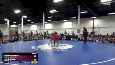 114 lbs Placement Matches (8 Team) - Raykeon Young, Oklahoma Red vs Cole Genail, Kansas
