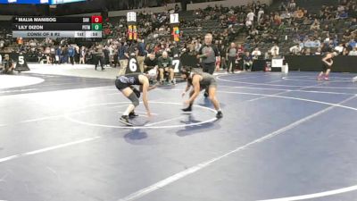 105 lbs Consi Of 8 #2 - Malia Manibog, San Marino (SS) vs Lily Dizon, Pitman (SJ)