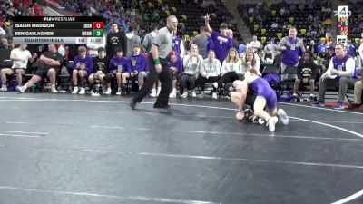 138 lbs Quarterfinal - Ben Gallagher, Waukee Northwest vs Isaiah Madison, Johnston