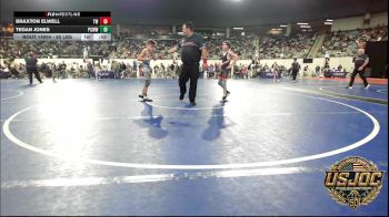 80 lbs Rr Rnd 1 - Braxton Elwell, Tuttle Wrestling vs Tegan Jones, Ponca City Wildcat Wrestling