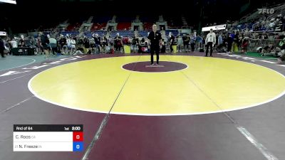 100 lbs Rnd Of 64 - Christopher Roos, CA vs Nicholas Freeze, IN