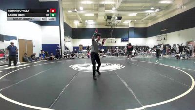 108 lbs Champ. Round 1 - Aaron Chun, University High School vs Fernando Villa, Riverside Rascals