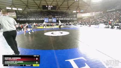 Girls 3A/4A 125 1st Place Match - Sophia Andreini, Chief Sealth (Girls) vs Karianne Baldwin, Glacier Peak (Girls)