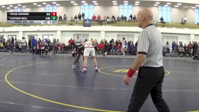 285 lbs 1st Place Match - Titus Waters, Wabash vs Cayden Bell, Alma