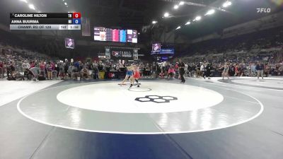 130 lbs Champ. Rd Of 128 - Caroline Hilton, TN vs Anna Buurma, MI