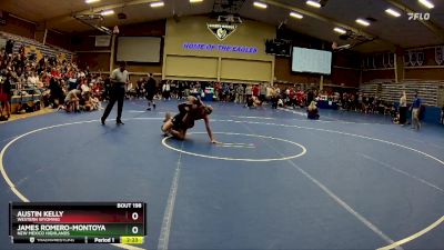 133 lbs Quarterfinal - James Romero-Montoya, New Mexico Highlands vs Austin Kelly, Western Wyoming