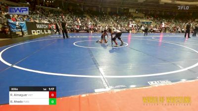 80 lbs 3rd Place - Ricky Almaguer, Victory Wrestling - Central WA vs Benny Ahedo, Pursuit