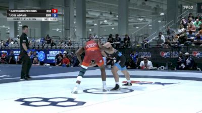 77 kg Quarters - RaVaughn Perkins, Nyac vs Joel Adams, Beaver Dam Wrestling Regional Training Center