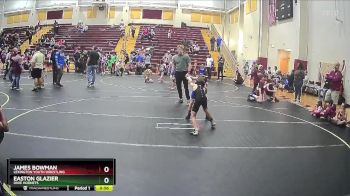 64 lbs Round 5 - Easton Glazier, Dixie Hornets vs James Bowman, Lexington Youth Wrestling
