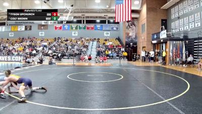 125 lbs Quarterfinal - Colt Brown, Montevallo vs Tyson Upchurch, King