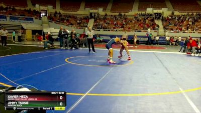 D4-138 lbs Champ. Round 1 - Jimmy Tsosie, Window Rock vs Xavier Meza, Santa Cruz Valley Union Hs