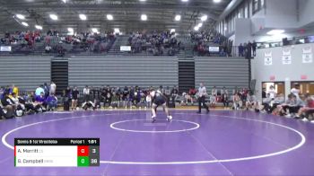 160 lbs Semis & 1st Wrestleback (8 Team) - Andre Merritt, Center Grove vs Griffin Campbell, Brownsburg