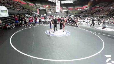 96 lbs Joshua Delfin, KCWA - Kern County Wrestling Association vs Oscar Yu, SCVWA - Santa Clara Valley Wrestling Association