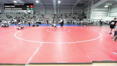52 lbs Rr Rnd 3 - Rudra Patel, Mat Warriors Red vs Andrew Schwarting, Broad Axe White