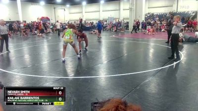 130 lbs Placement (16 Team) - Kailani Barrientos, RPA/Head Hunters Wrestling Club vs Nevaeh Smith, Team STL Green