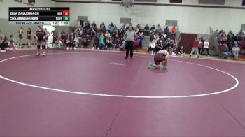 168-178 lbs 1st Place Match - Ella Dallenbach, Independence Girls vs Channing Kuker, Mount Vernon Girls
