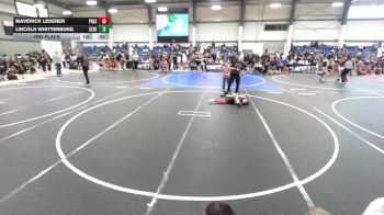 54 lbs 3rd Place - Maverick Lederer, Prescott Valley Bighorns vs Lincoln Whittenburg, Ceres Pups WC