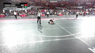 81 lbs Semifinal - Markus Tadder, Milton Monsters Wrestling Club vs Alonzo Rodriguez, B.A.M Training Center