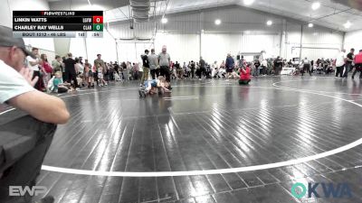 46 lbs Round Of 16 - Linkin Watts, Locust Grove Youth Wrestling vs Charley Ray Wells, Claremore Wrestling Club