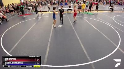 132 lbs Champ. Round 2 - Jet Brown, MO vs Daniel Derevlyak, IL