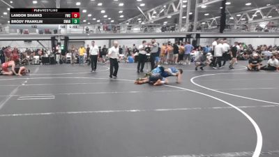 132 lbs Round 5 (6 Team) - Landon Shanks, Freakztyle Wrecking Crew vs Brody Franklin, Savage WA Boogiemen