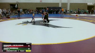 45 lbs Placement (4 Team) - Mason Zimmerman, Hastings vs Kenndriel J Reyes Rosado, MAHACA