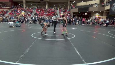 96 lbs Champ. Round 1 - Wade Stubbs, Newton Wrestling Club vs Braylen Burkett, Team Haysville Wrestling Club