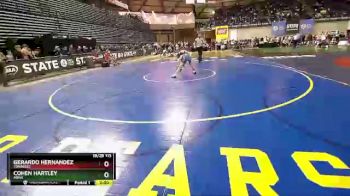 1 lbs Quarterfinal - Gerardo Hernandez, Tonasket vs Cohen Hartley, Adna