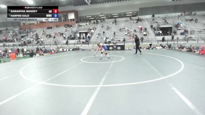 105 lbs 1st Place Match - Samantha Massey, Gorilla Grapplers Inc vs Harper Kalo, Michigan Revolution Wrestling Club