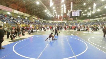 57 lbs Semifinal - Caylix Casias, Pikes Peak Warriors vs Cooper Brown, Rockmart Takedown Club