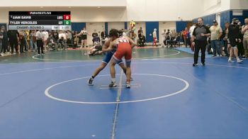 120 lbs Champ. Round 3 - Liam Davis, Lake Highland Preparatory School vs Tyler Verceles, Loyola Blakefield